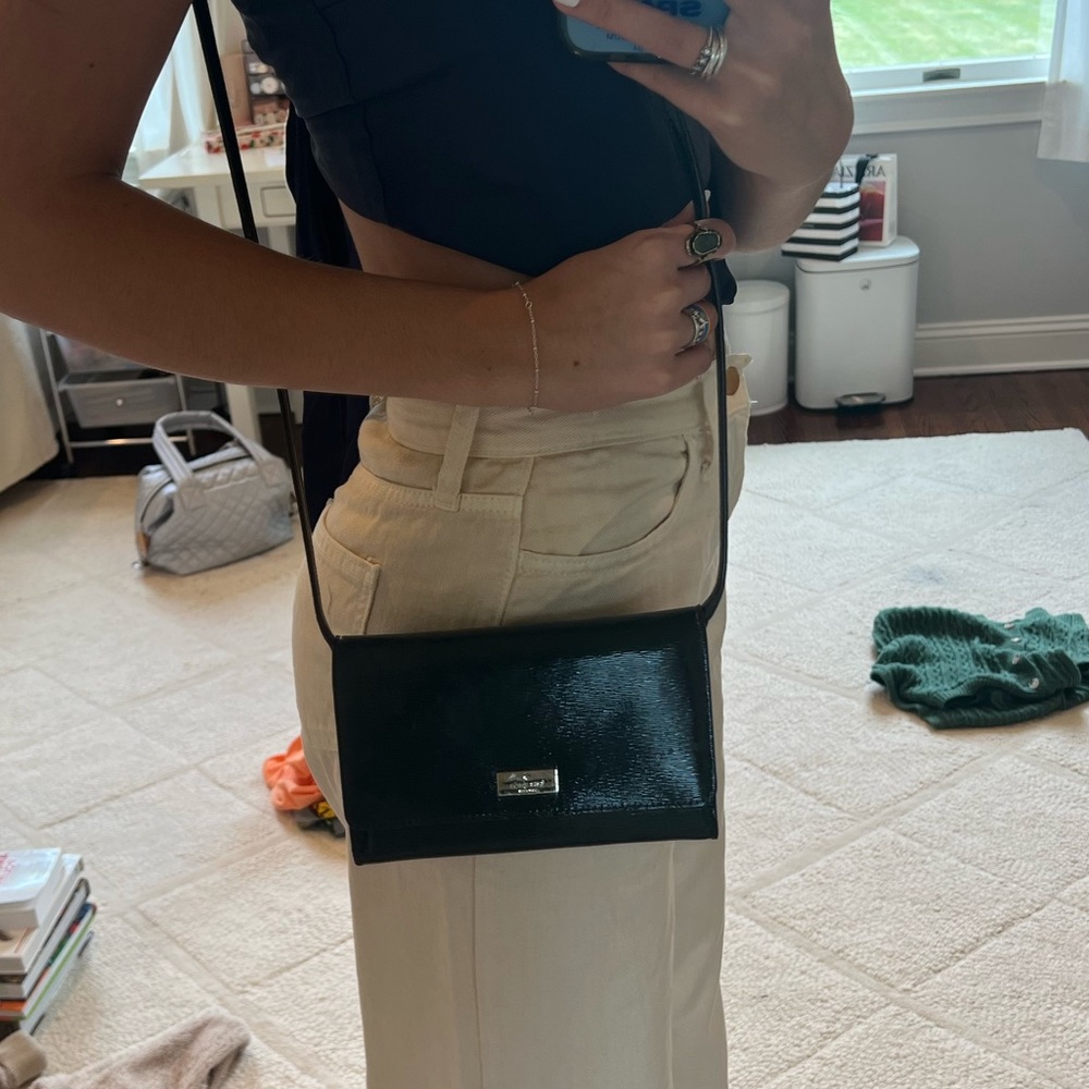 Kate Spade dark green wallet crossbody!